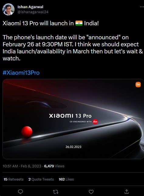 xiaomi 13 pro india launch